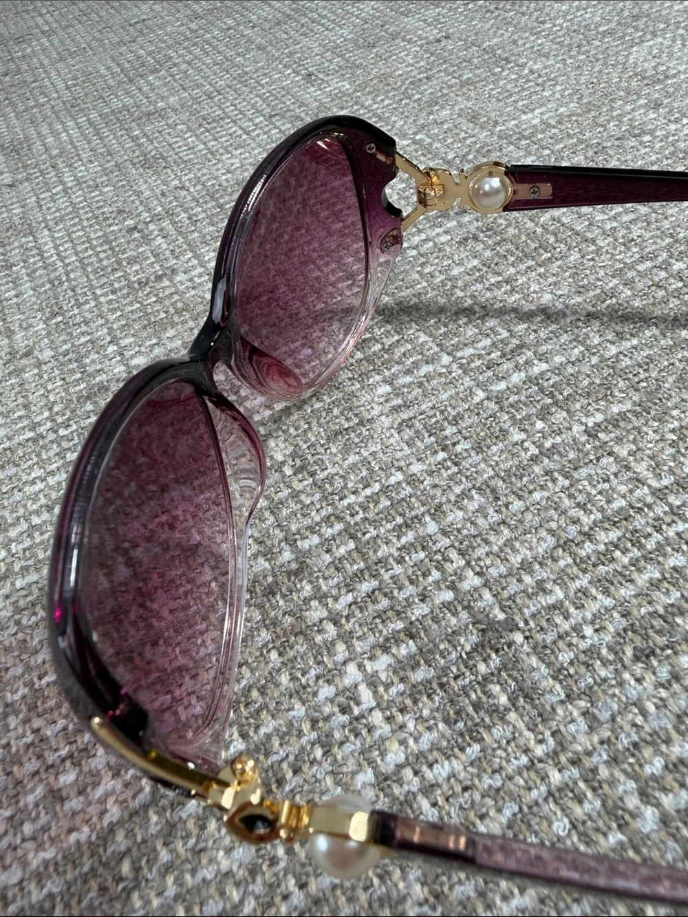 Women's Oversized Gradient Plum Sunglasses